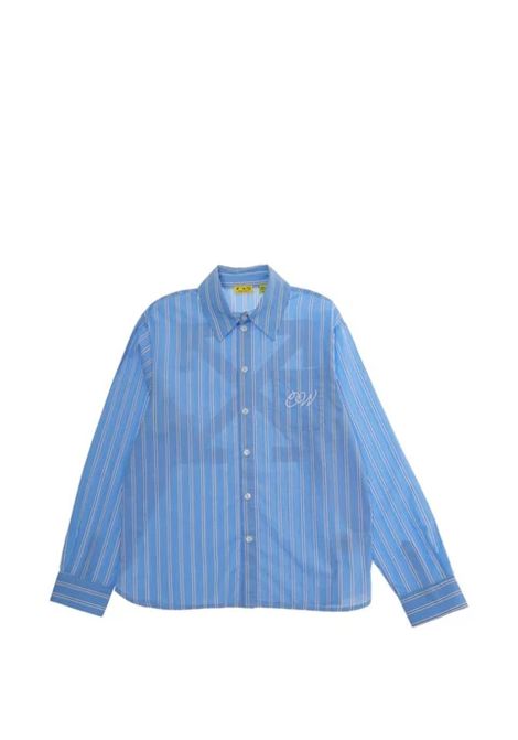 Camicia rigata con logo OFF WHITE KIDS | OBGA00AS26FAB002430